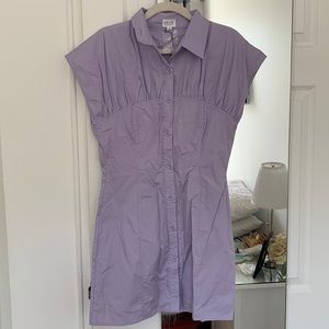 NWT✨ Lelis lavender shirt dress size small